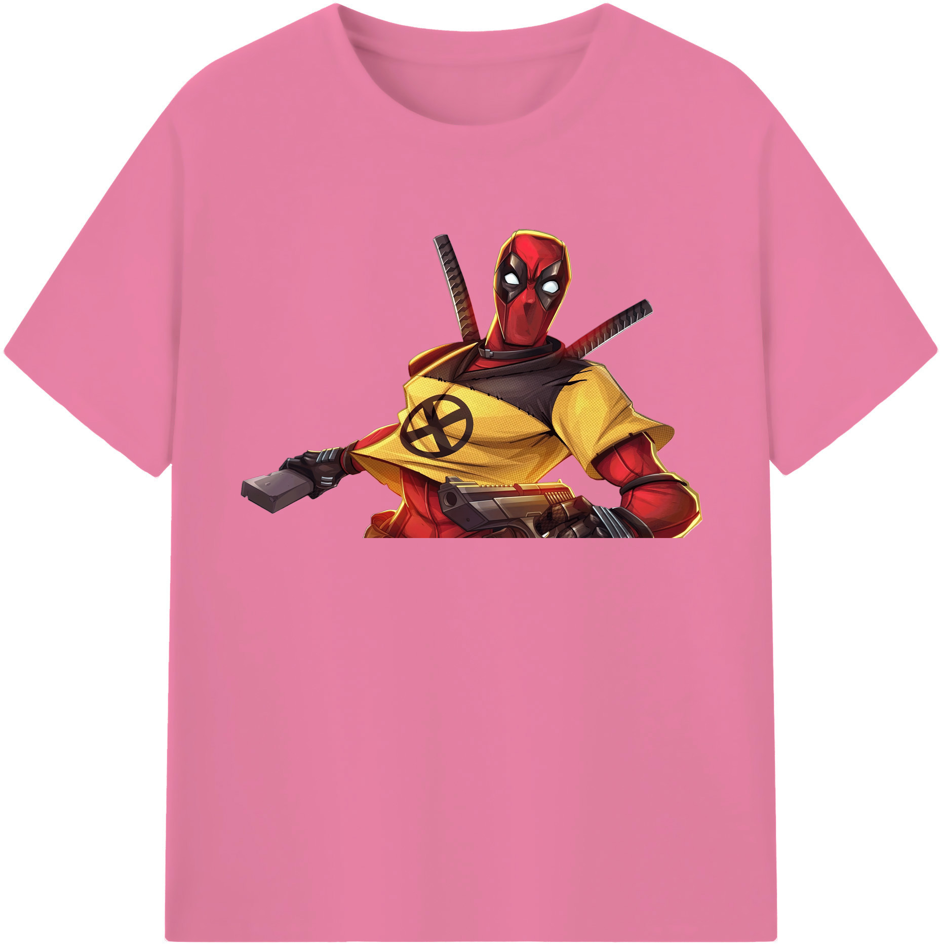 （画像用） Deadpool デッドプール 綿100％半袖Tシャツ（フロントプリント）